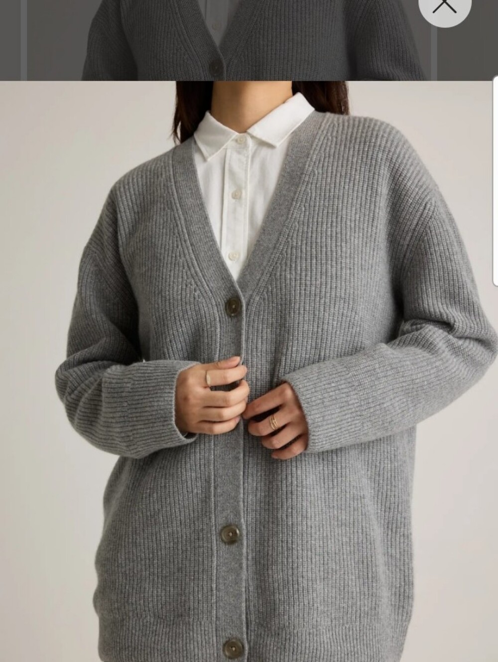 NWOT QUINCE oversized cashmere cardigan